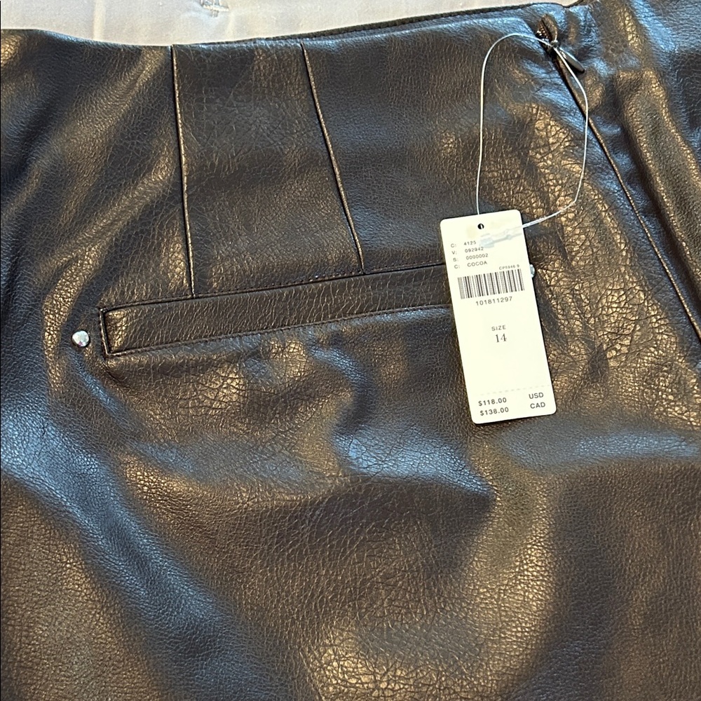 Anthropologie Dark Brown Studded High Waist Shorts NWT - Picture 7 of 8